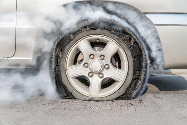 汽车轮胎爆胎的主要原因，爆胎的正确处理方式